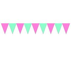 Procos guirnalda de banderines triangulares 230 cm, Multicolor, 5pr89508 