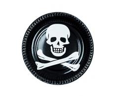 Boland - Platos de papel Pirata, 6 unidades, 23 cm, multicolor, BOL74167