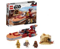 LEGO Star Wars - Speeder Terrestre de Luke Skywalker, Juguete de Construcción de la Película Guerra de las Galaxias, Incluye Minifiguras de Luke y C-3PO (75271)