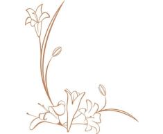 INDIGOS 4051095768067 - Adhesivo decorativo para pared (vinilo, 60 x 10 x 10 cm), color marrón