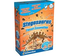Science4you-Excavaciones Fósiles Estegosaurios, Juguete Educativo y científico (602045)