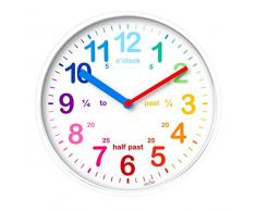 Acctim- Wickford Kids Reloj de Pared Infantil, Color Blanco, Talla única (22522)