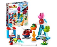 LEGO 10963 DUPLO Marvel Spider-Man y Sus Amigos: Aventura en la Feria, Helicóptero de Juguete para Niños de 2-5 Años, Figura de Duende Verde y Más