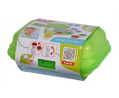 Simba 104010179 ABC Clasificador de Formas de Huevos, 6 Huevos con Coloridas Formas para Descubrir, clasificar, Juguete para bebé, 7 cm, a Partir de 12 Meses
