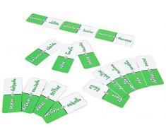 HenBea 890 - Dominó de Sinonimos, Domino Infantil para Niños, Juego de Mesa cuyos Extremos Son Palabras con el Mismo Significado (Castellano/ESPAÑOL)
