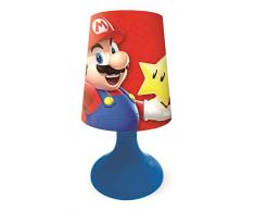 LEXIBOOK Mini Lámpara de mesita sin Cable Nintendo-Rojo, Color