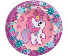 Guirca Pack 8 Platos Cartón Unicornio 23 cm, Multicolor (1)