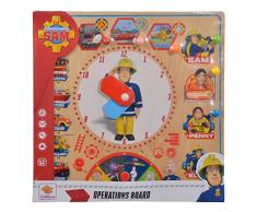 Eichhorn 109255601 – Bombero Sam Uso Pizarra con Varias Posibilidades de Ranuras, 30 x 30 cm, con Pared aufhängemöglichkeit
