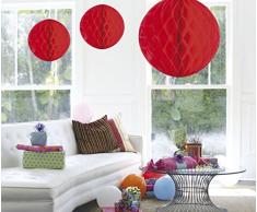 Bola de Miel Decorativa roja para Bodas, Fiestas en el jardín