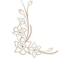 INDIGOS 4051095765721 - Adhesivo decorativo para pared (vinilo, 60 x 10 x 10 cm), color marrón