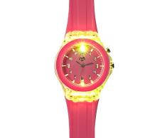 Tinc Boogie Reloj para niños con LED Intermitente analógico con Correa Ajustable, Color Rosa (BOOWATPK)