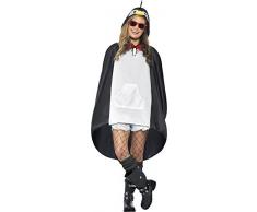 Smiffys Penguin Party Poncho Ducha resistente con bolso de lazo