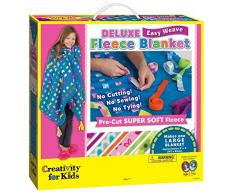 West Design West DesignCFK1300 Creativity for Kids Junior Selection Deluxe Easy Weave - Manta de Forro Polar Grande, Multicolor