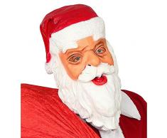 WIDMANN Srl máscara de Papá Noel cabeza completa De látex para Adultos, Multicolor, wdm03322