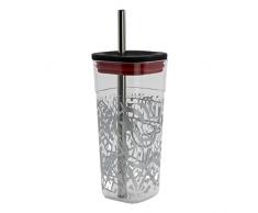 Stor Vaso cube alto de plástico con pajita de acero inoxidable - 540 ml de Marvel
