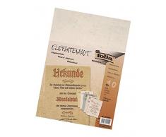 Folia 951400 - Papel Piel de Elefante (A4, 110 g/m², 10 Hojas), Color Blanco