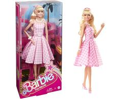 Barbie The Movie - Margot Robbie como Barbie Muñeca Signature coleccionable de la película , vestido vintage a cuadros, juguete de colección, regalo +3 años (Mattel HPJ96)
