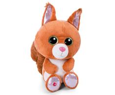 NICI Glubschis: El Original – La Ardilla Squibble de Glubschis 25cmI Peluche Sentado con Grandes Ojos Brillantes I Suave Juguete para Amantes de los Peluches