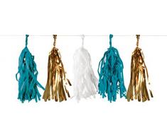 Amscan 9903317 Franse guirnalda Pineapple Vibes, multicolor, 400 cm , color/modelo surtido