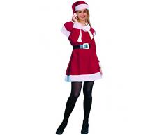 Ciao 25010 – Navidad Papá Noel con saco de yute, rojo/blanco, talla única Mujer (talla única) Unica rojo/blanco