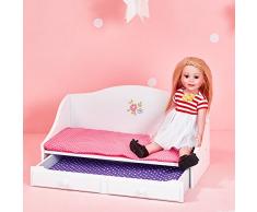 Cama nido de madera para muñecas de 45,7 cm de Olivias World TD-0096A
