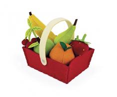 Janod - Cesta de 8 Frutas de tela (J06577)
