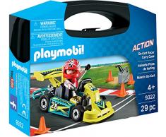PLAYMOBIL- Maletín Go Kart Juguete, Multicolor (geobra Brandstätter 9322)