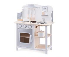 New Classic Toys 11053 Cocina y comida juguete de rol para niños - juguetes de rol para niños (Cocina y comida, 3 año(s), Niño, Chica, Plata, Blanco, Monótono)
