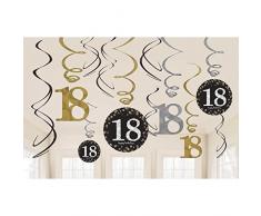 Amscan 9900558 - Pack de decoración para 18 cumpleaños