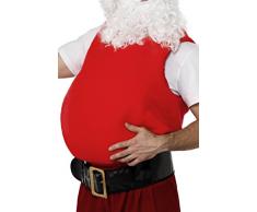 SmiffyS 21468 Barriga Postiza De Papá Noel, Rojo, Tamaño Único