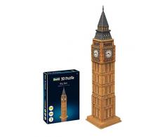 Revell- Big Ben o «Torre del Reloj», Altura 51,7cm 3D Puzzle, Multicolor (00201)
