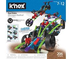 Knex RAD Rides Set-206 Parts-12 Models-Ages 7 and up-Creative Building Toy Juguete de construcción, Multicolor (15214)
