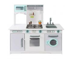 Bayer Chic 2000 307 35 - Cocina de Juguete, Color Blanco y Verde Menta