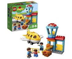 LEGO DUPLO - Town Aeropuerto, Juguete de Construcción de Preescolar para Niños y Niñas de 2 a 5 Años con Avión y Torre de Control (10871)