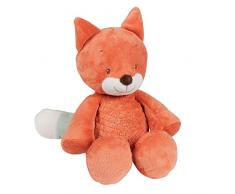 Nattou Peluche del Zorro Oscar, Compañero desde nacimiento, Altura : 28 cm, Fanny y Oscar, Naranja