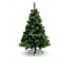 Gifts 4 All Occasions Limited SHATCHI-724 - Árbol de Navidad artificial (210 cm), color verde