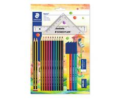 STAEDTLER 61 SET42, Juego de lápices y Colores con Regla y escuadra