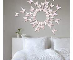 EXTSUD 12 Piezas Mariposas Pegatinas Adhesivo de Pared 3D Decorativas Pegatinas DIY para Puertas, Ventanas, Paredes, Refrigeradores, Espejos etc