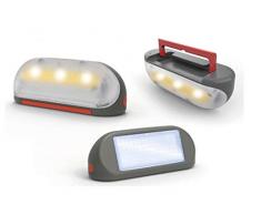Smoby- Lámpara Solar Portátil para Casitas Smoby, con Asa para Transportar, Compatible con Modelos de Las Casitas Smoby, para Niños a Partir de 2 Años (810910)