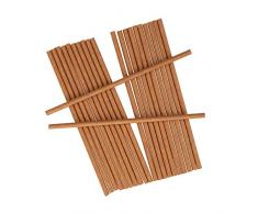 Neviti Paper Straws-Brown Paper-25 Pack Pajita de papel, color kraft marrón, 19.7 x 0.5 x 0.5 (775929)