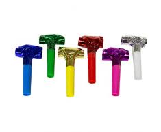 Neu 2019: Serpentinas metálicas, 24 cm, 6 Unidades