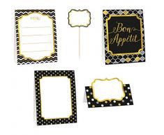 Amscan – 281003 negro bufé Kit de decoración de