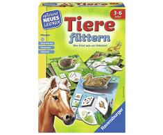 Ravensburger 25034 Juego y Aprendizaje Animales Alimentar Juego de Mesa de Aprendizaje