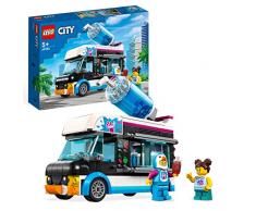 LEGO 60384 City Furgoneta-Pingüino de Granizadas, Vehículo, Camión de Juguete para Niños y Niñas de 5 Años o Más, Mini Figuras, Juego de Verano