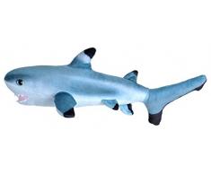 Wild Republic- Living Ocean Mini Peluche tiburón de Puntas Negras, Juguete Relleno, 40 cm, (23413)