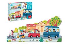 Goula- Puzzle XXL vehículos, Multicolor (453428) , color/modelo surtido