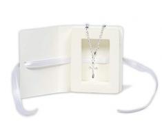Mareli-Kit bombonera de 4 cajas portarosarios de 7 x 5,5 x 1 cm con pulsera rosario Decina incluida. Ideal como recuerdo de comunión o confirmación color blanco. (1)