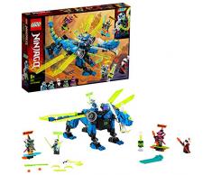 LEGO Ninjago - Ciberdragón de Jay, Set de Construcción con Minifiguras de Jay, Nya y Unagami, Juguete Inspirado en Prime Empire (71711)