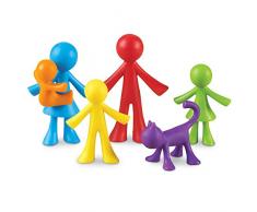 Learning Resources- Figuras de la Familia All About, Juego de 72, Color (LER3372) , color, modelo surtido