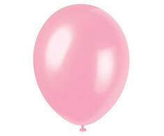 Unique Party Globos Perlados de Látex para Fiestas, 50 Unidades Color ((crystal pink) pack of 50 56875